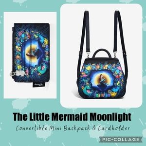 LOUNGEFLY Little Mermaid Backpack & Cardholder